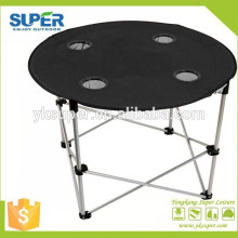2015 hot selling round folding picnic table camping
